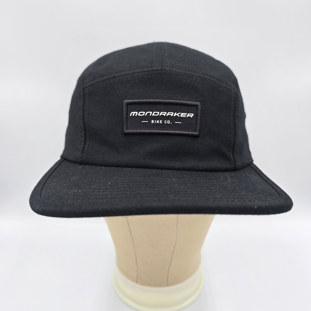 Mondraker Bike Co. Black 5 Panel Hat Adjustable Camper Logo Patch Cycling Biking